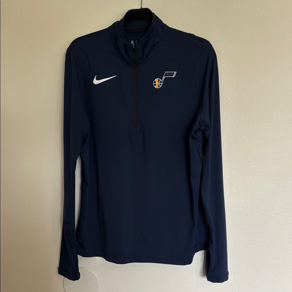 Nike Utah Jazz Long Sleeve Half Zip Pullover